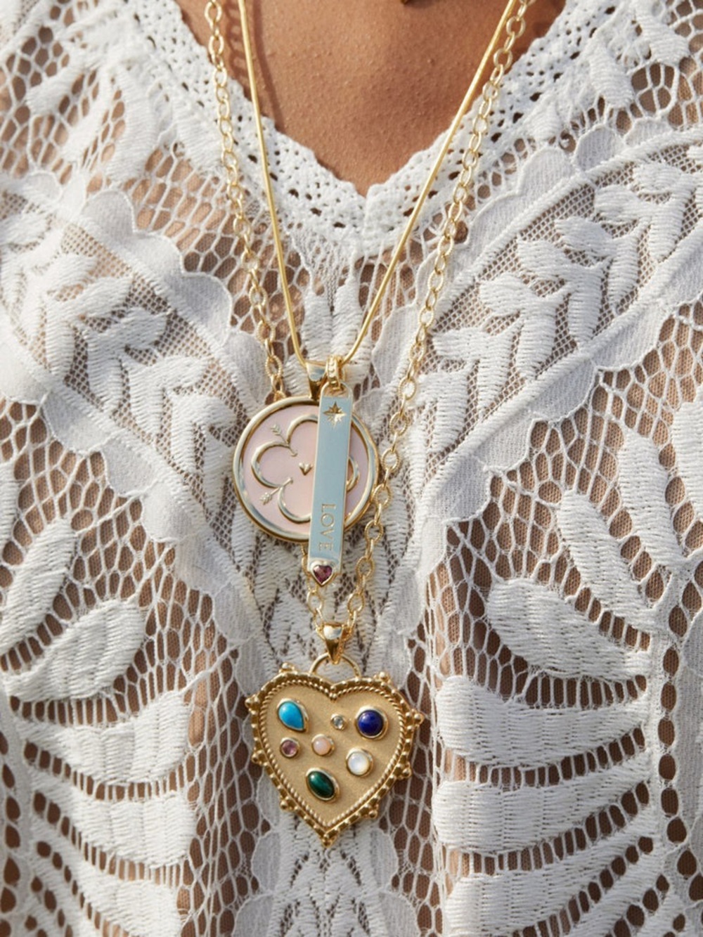 BRAND NEW JANE WIN LOVE Treasure Trove Heart Pendant Necklace - Picture 2 of 4
